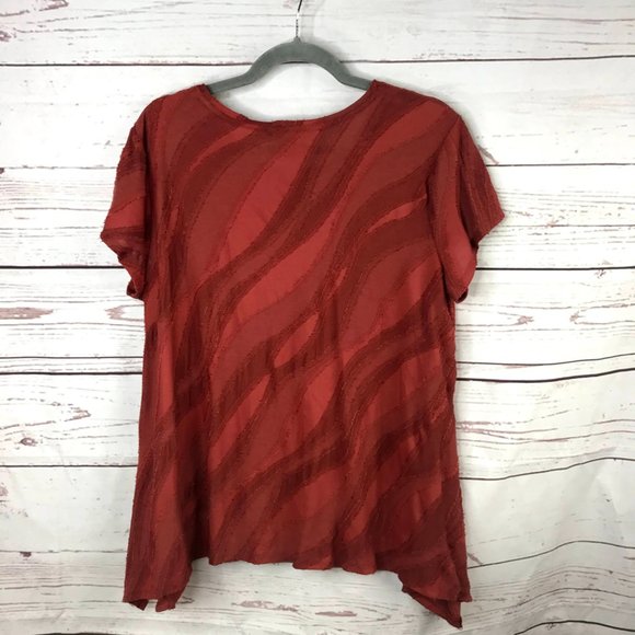 *3/$18*Simply Vera Vera Wang Texture Tee - Picture 4 of 8